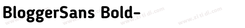 BloggerSans Bold字体转换